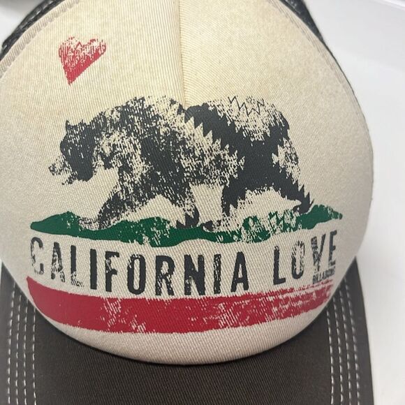 Billabong California Love Baseball Adjustable Hat Grey Nature Bear - Picture 6 of 11